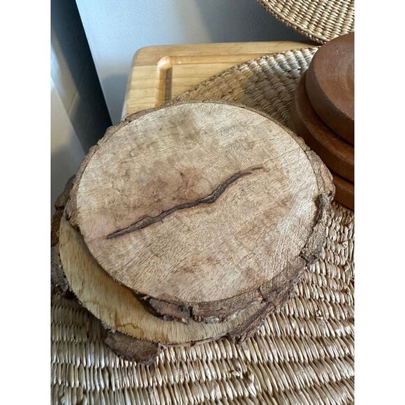 Set of 5 Wooden Coasters - Picture 4 of 7